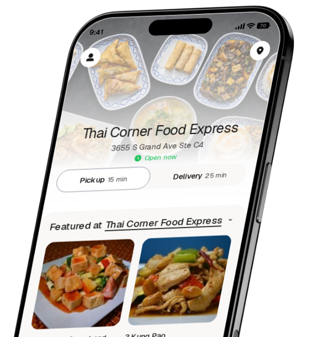 Thai Corner Food Express app preview