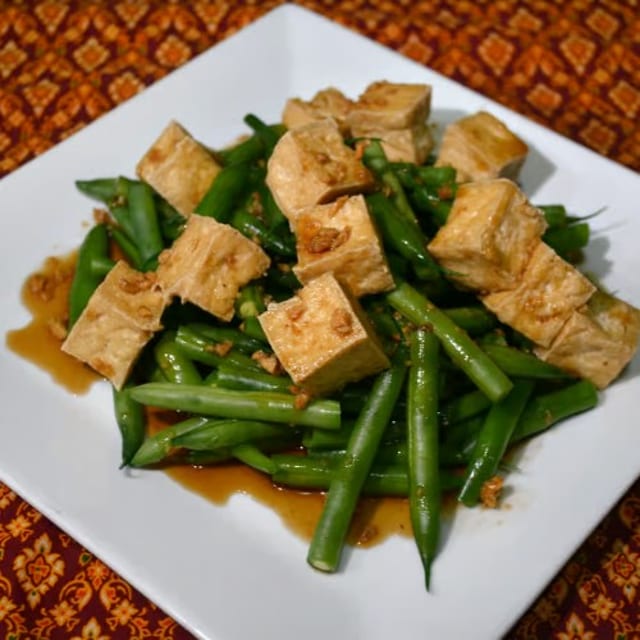 Green Beans Tofu Salad.