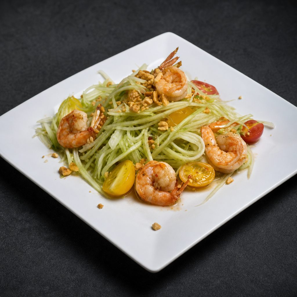 Papaya Salad with Shrimp.