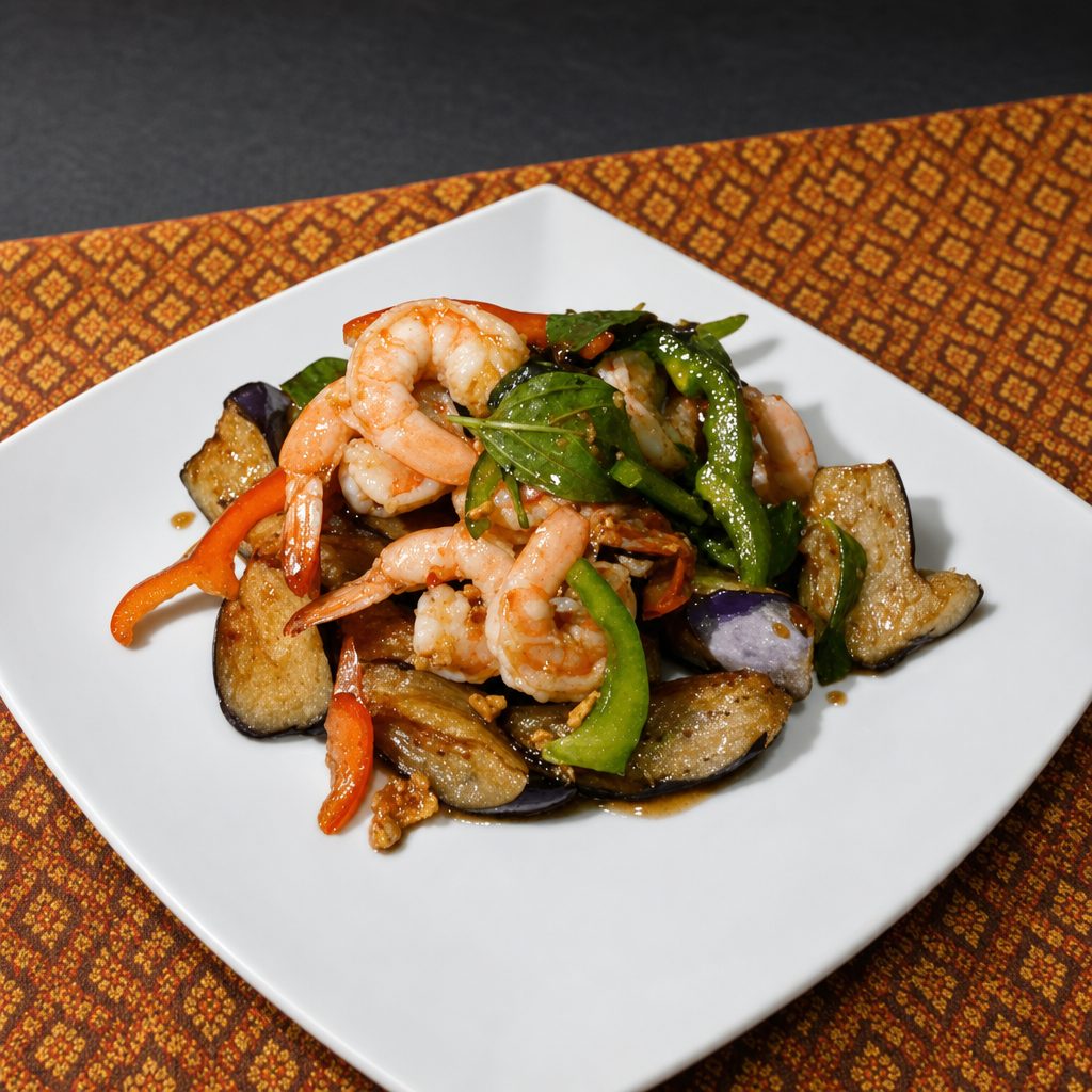 Eggplant Shrimp.