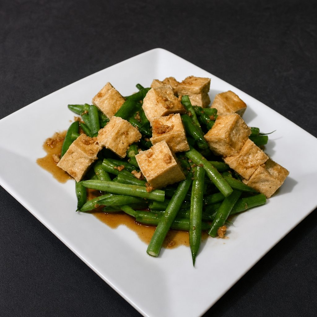 Green Beans Tofu Salad.