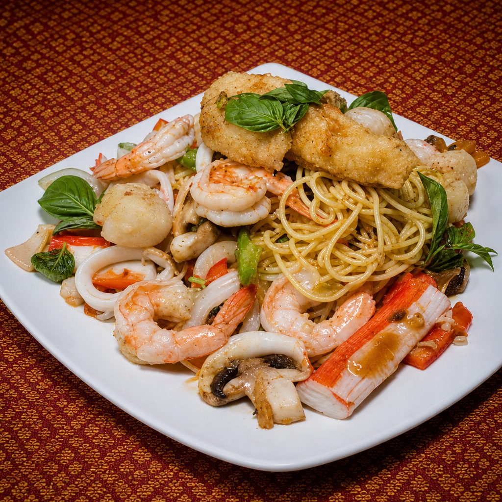 Seafood Spaghetti.