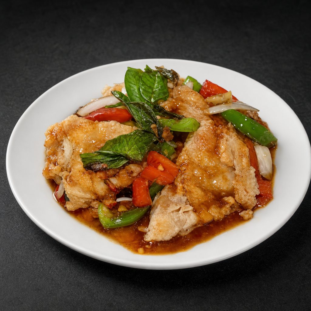 Basil Fish Lunch.