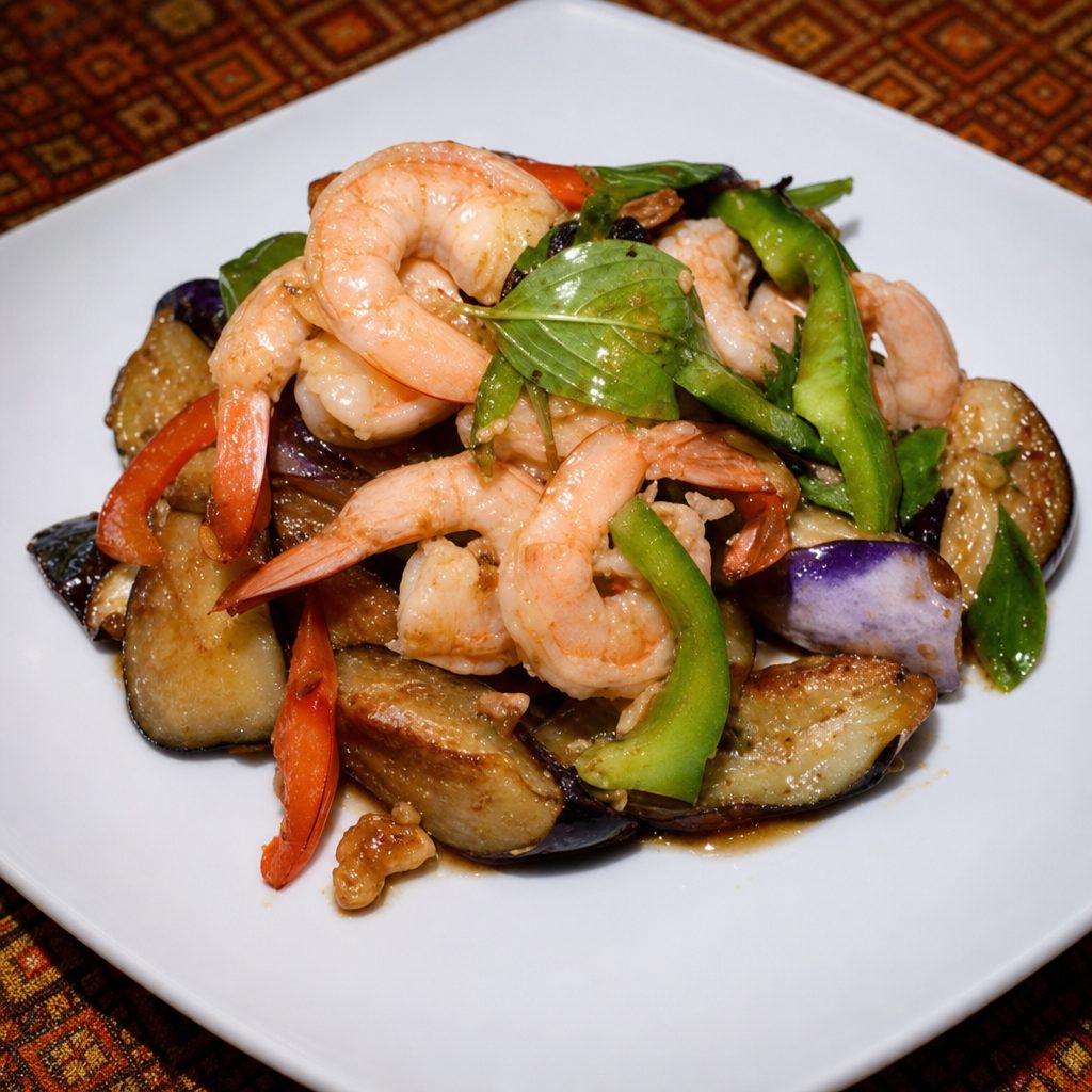 18# Eggplant Shrimp.