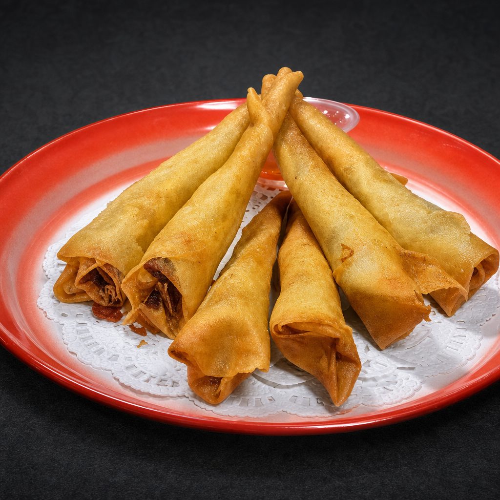 6 Piece Shrimp Rolls.