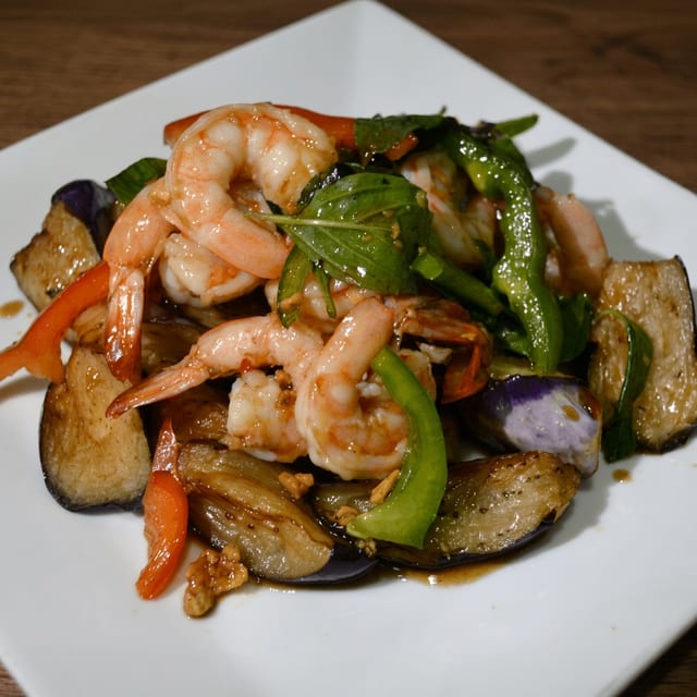 Eggplant Shrimp.