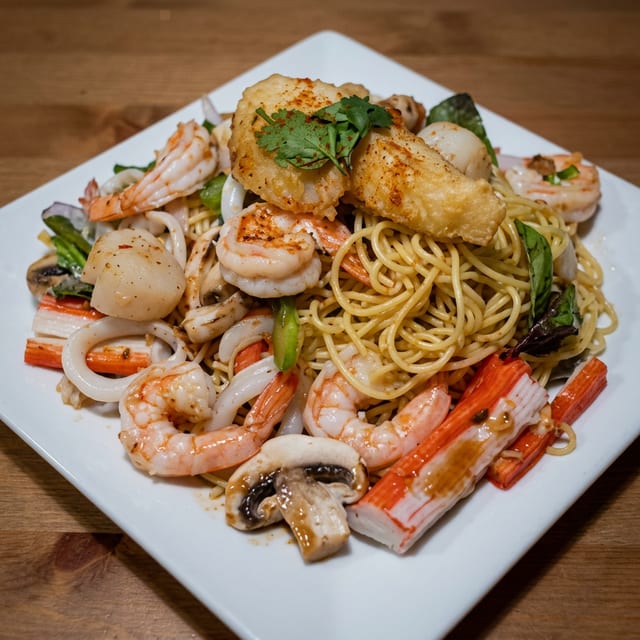 Seafood Spaghetti.