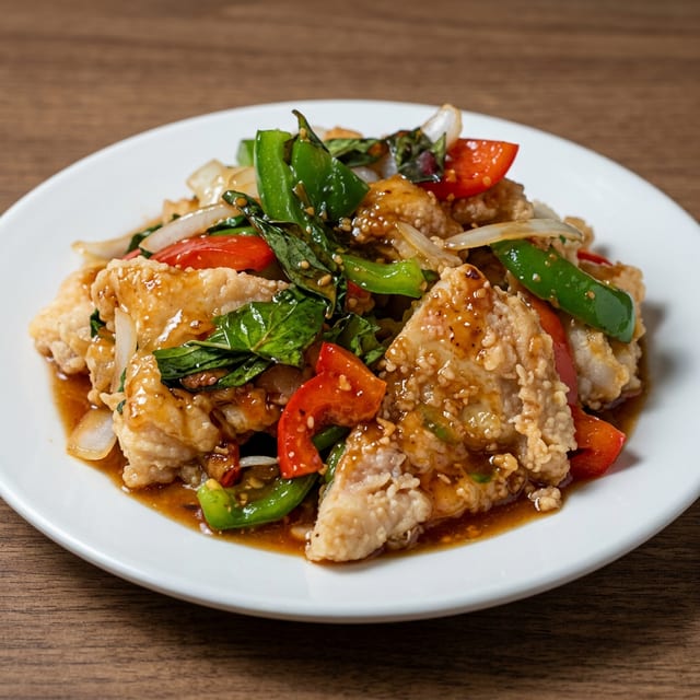 Basil Fish Lunch.