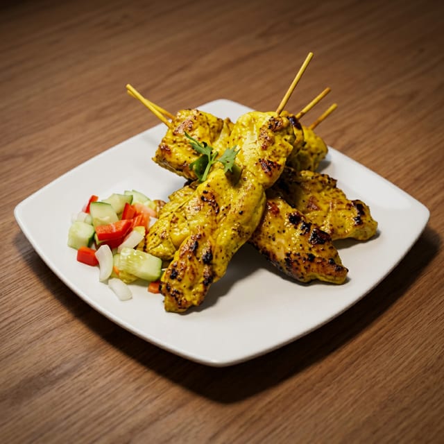 6 Piece Chicken Satay.